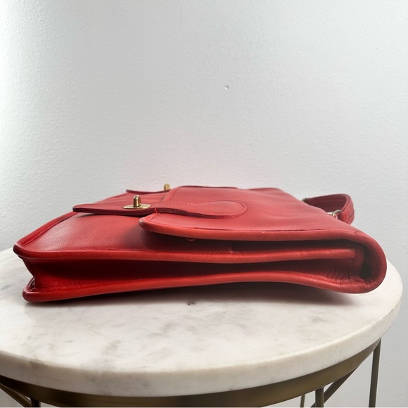 Vintage Coach Ted Diplomat Briefcase Rare Red Color 5170 - Picture 2 of 13